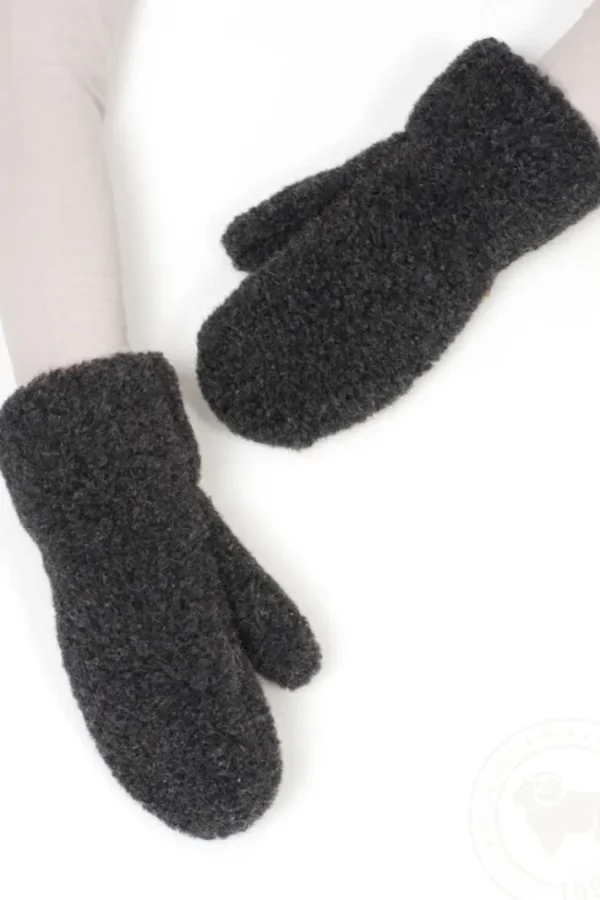 Alwero Wool Mittens Gully Black