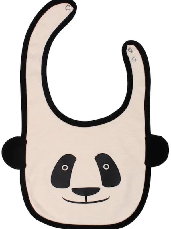 Baby Bib Black/Putty PANDA