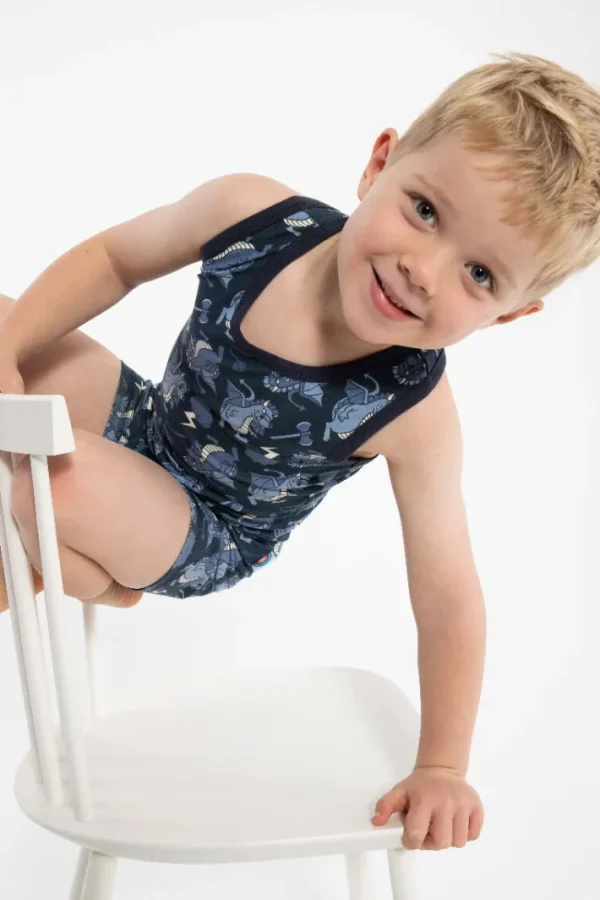 BIFROST - Marsvin Underwear Blue Tone DRAGONS