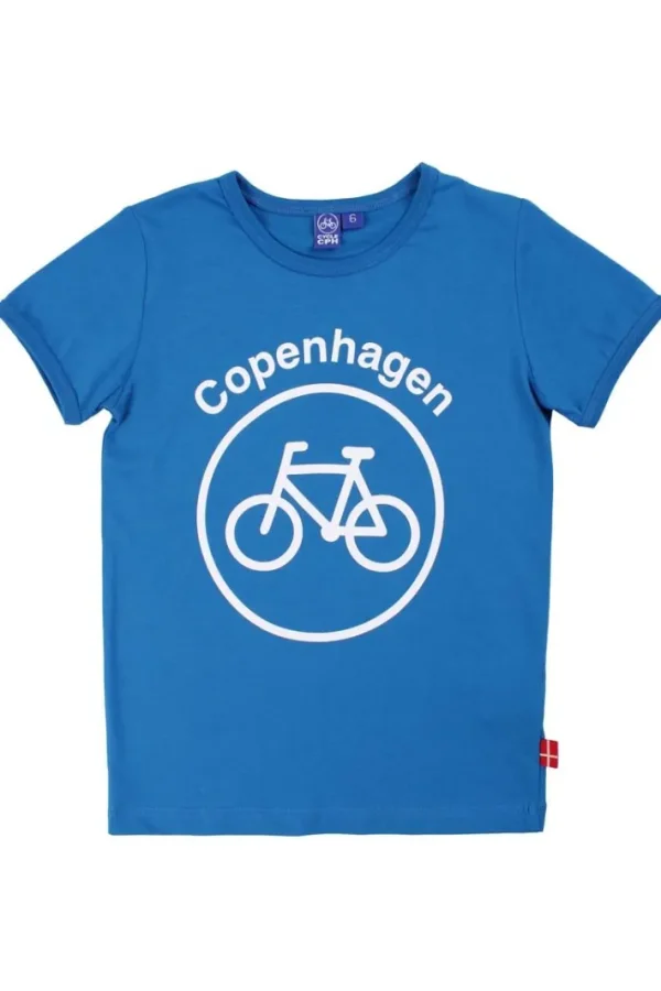CYCLECPH Kids Cycle Tee Royal Blue CYCLE (white)