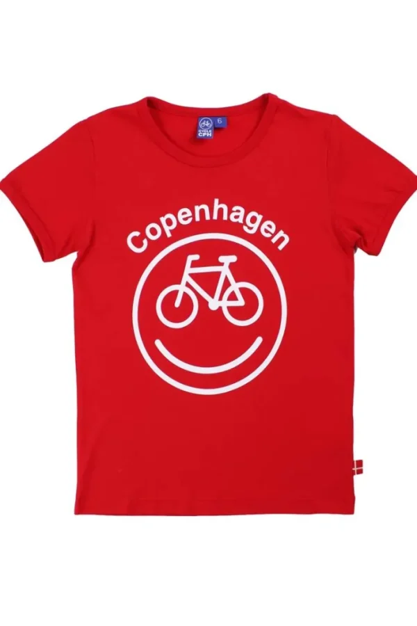 CYCLECPH Kids Smilecycle Tee Red CYCLE (white)