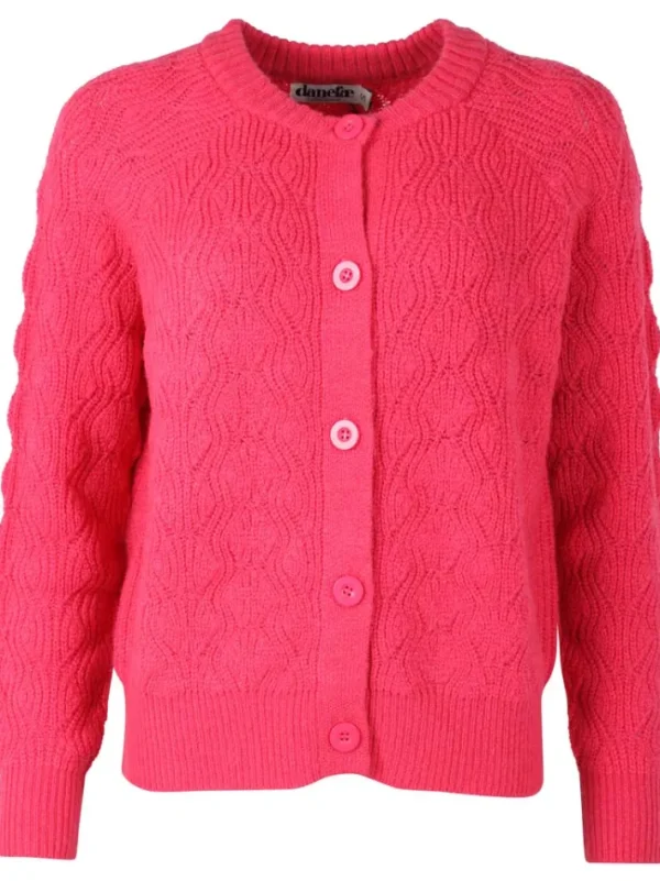 Danadventure Wool Cardigan Power Pink