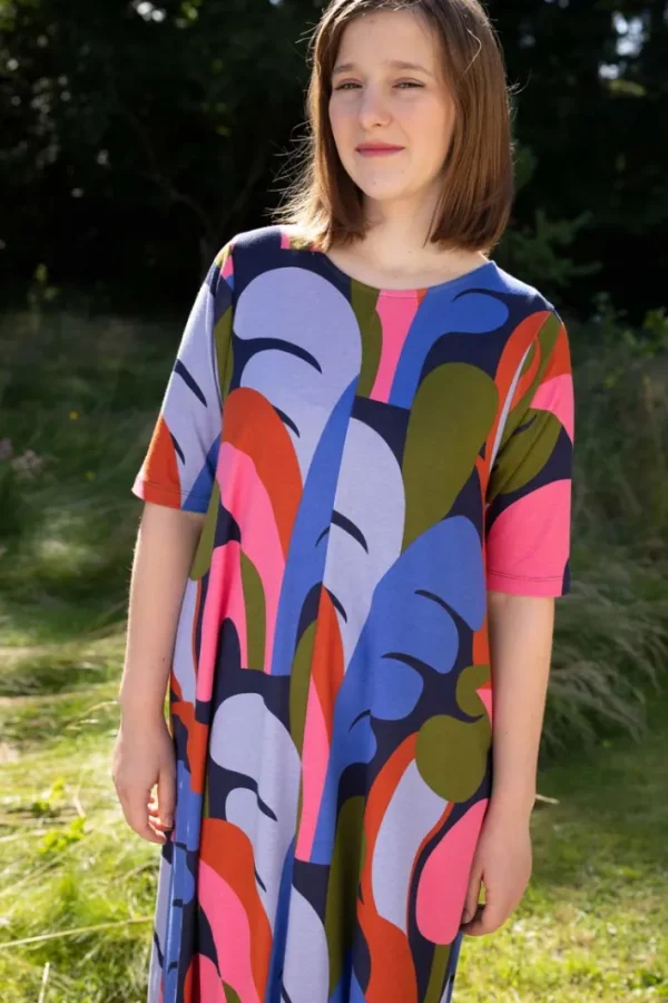 Danalberte Interlock Dress Dk Navy TROPS