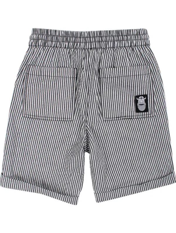 Danalfred Searsucker Shorts Black/Chalk