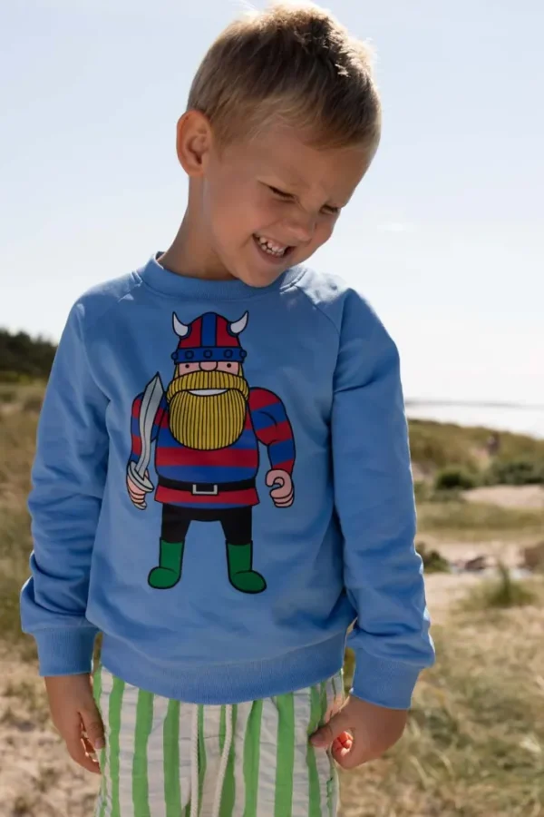 Danamerika Sweat Waterblue ERIK DIN VEN