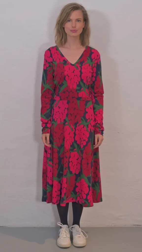 Danandreasen Interlock Dress Dark Navy MAXIBERRY