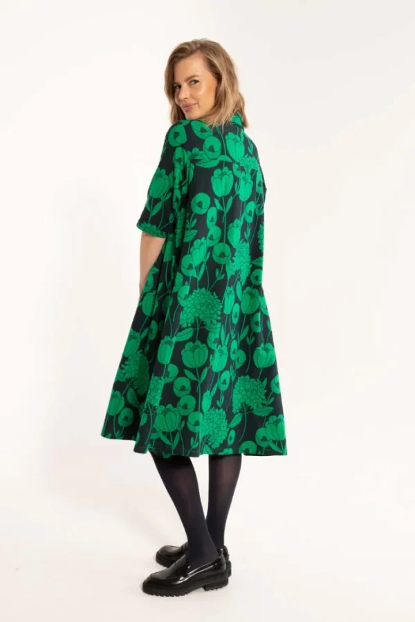 Dananemone LS Modal Dress Dark Navy HORTENSIA