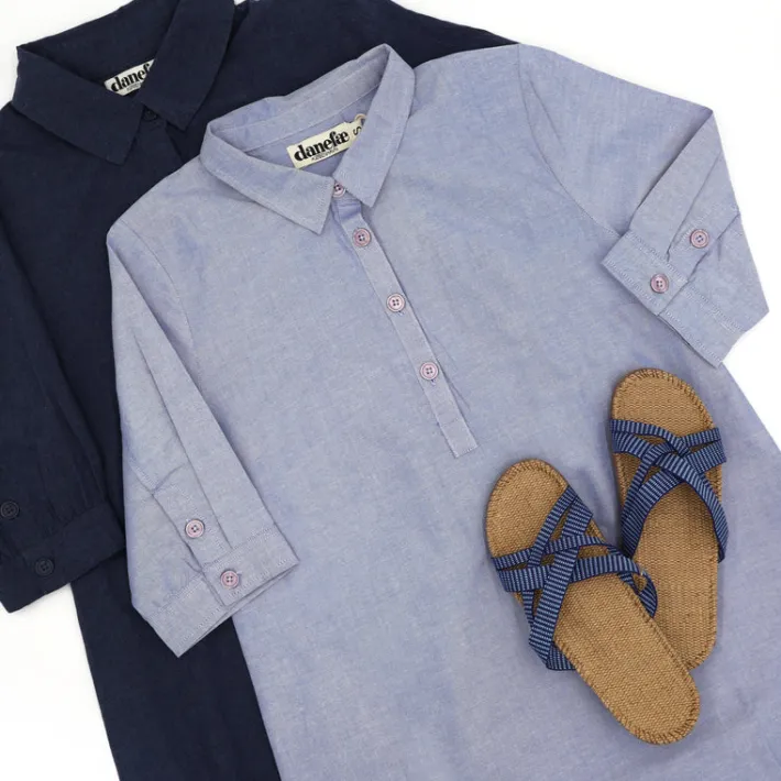 danapril_ss_chambrey_dres_3.webp Danapril SS Chambrey Dress - Denim blue