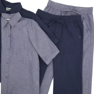 Danapril SS Chambrey Dress - Denim blue