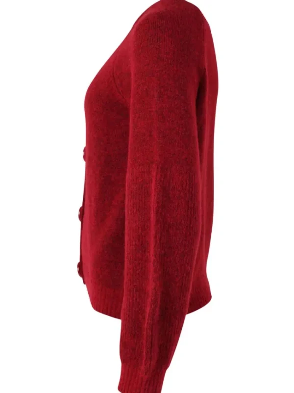 Danarnaq Alpaca Cardigan Bordeaux