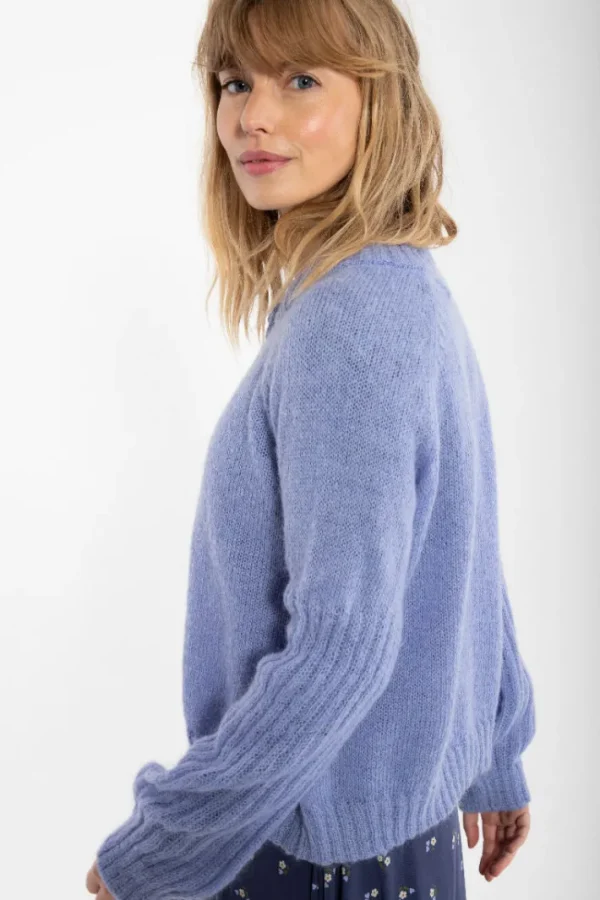 Danarnaq Wool Cardigan Ice Viola