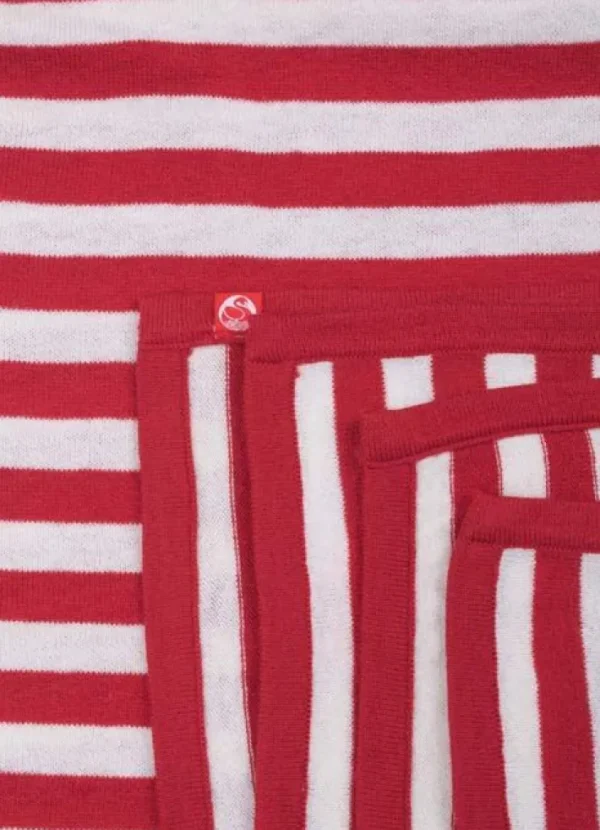 Danebaby blanket Red/Offwhite