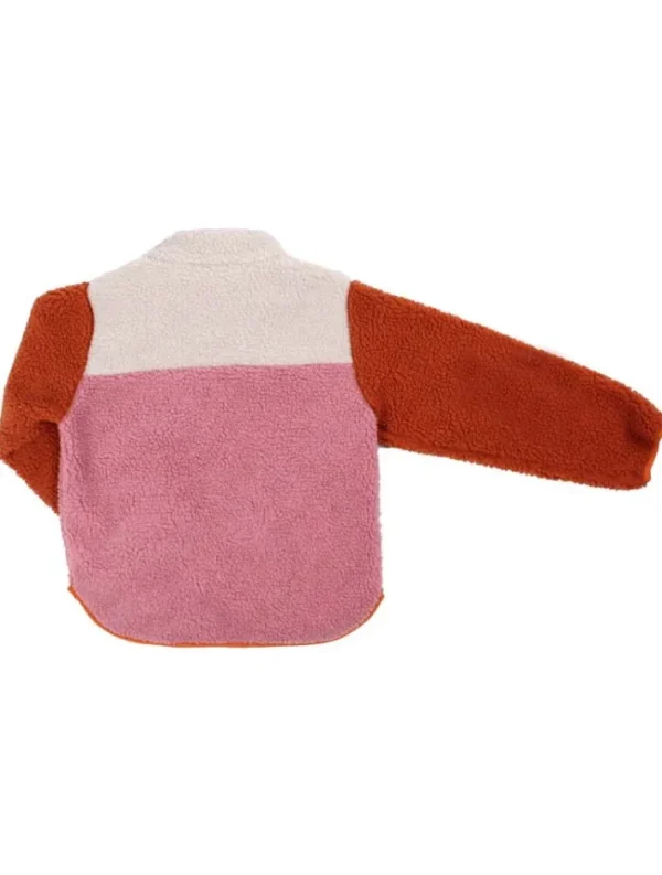 Danebaever Fleece Jacket Rust/Lt Beige/Old Rose