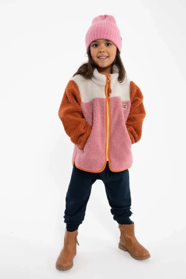 Danebaever Fleece Jacket Rust/Lt Beige/Old Rose