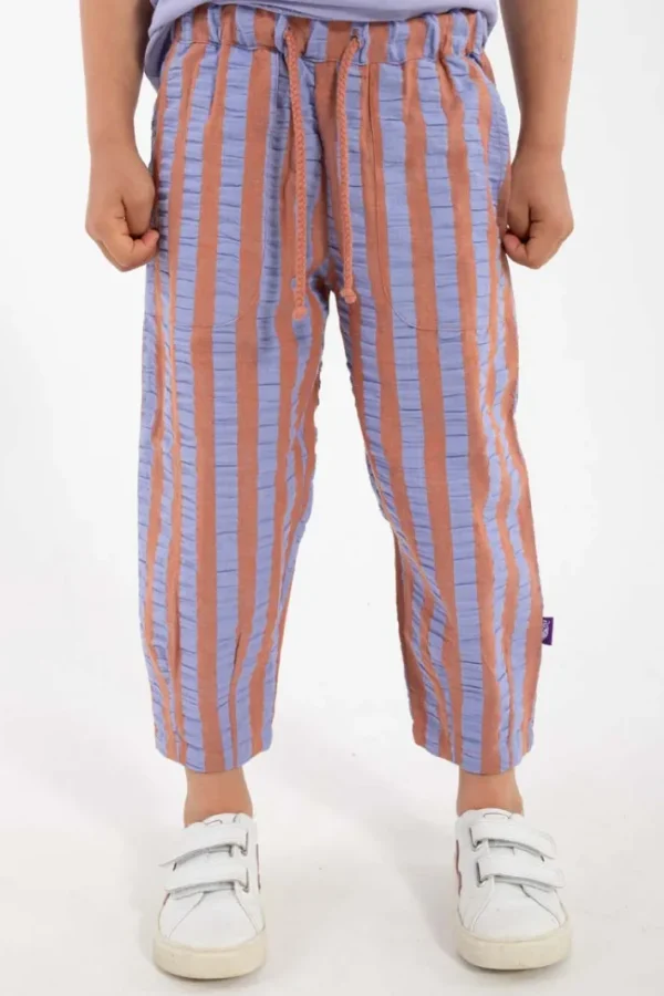 Daneballoon Searsucker Pants Light Rust/Lilla
