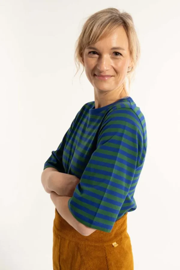 Danebasic Glad Tee Deep Blue/Dark Pine