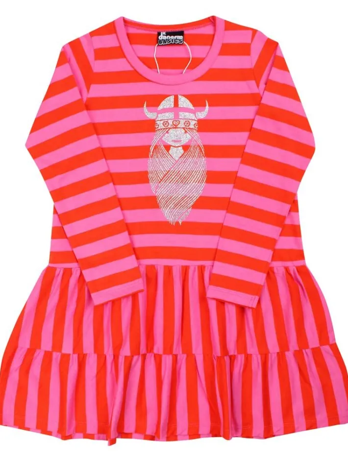 danebasic_miva_dress_brig_0-1.webp Danebasic Miva Dress Bright Red/Super Pink FREJA GLITTER