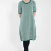 Daneblomme Pearl Knit Sweater Dress Dk Slate/Chalk
