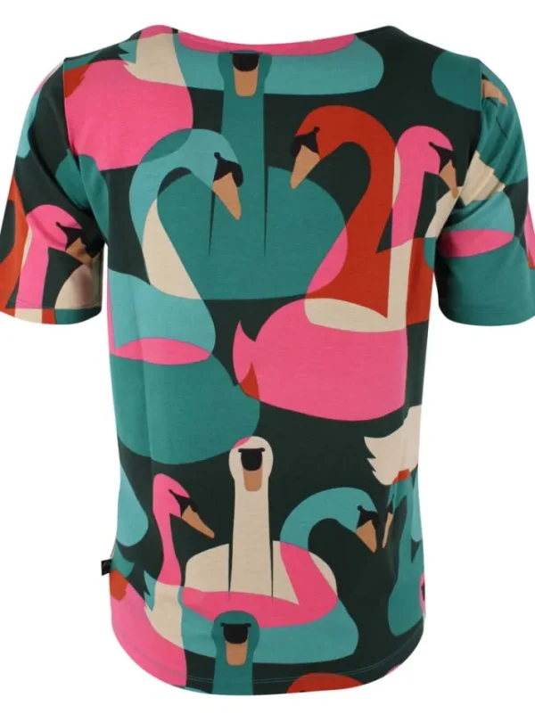 Daneboat Neck Modal Tee Deep Forest SWANOSCOPE