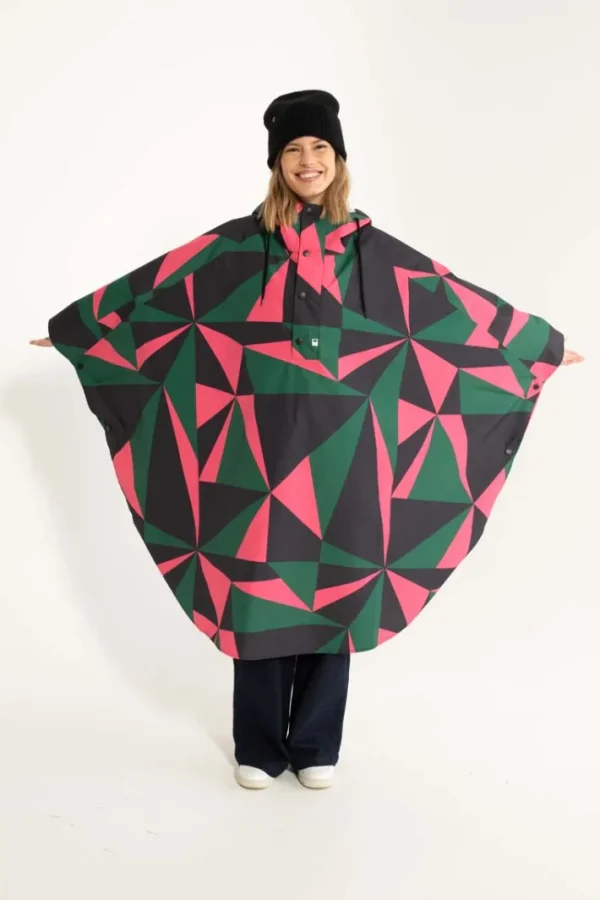 Danebodil Rainponcho Black TRIANGULATE