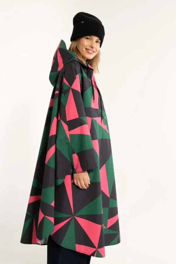 Danebodil Rainponcho Black TRIANGULATE