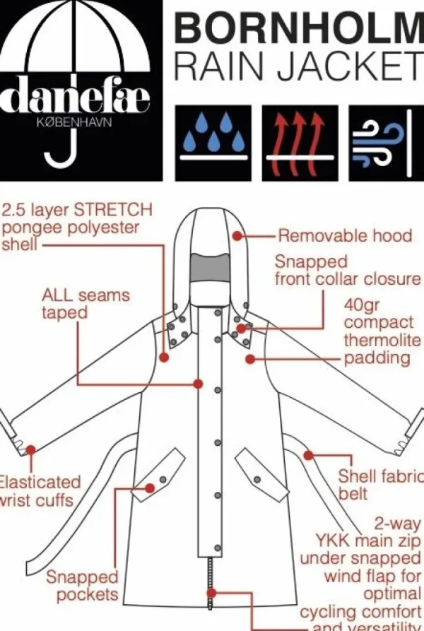 Danebornholm Winter Rain Blue Steel