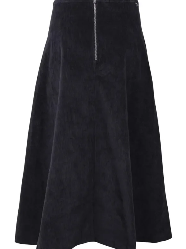 Danebrava Cord Stretch Skirt Dark Navy