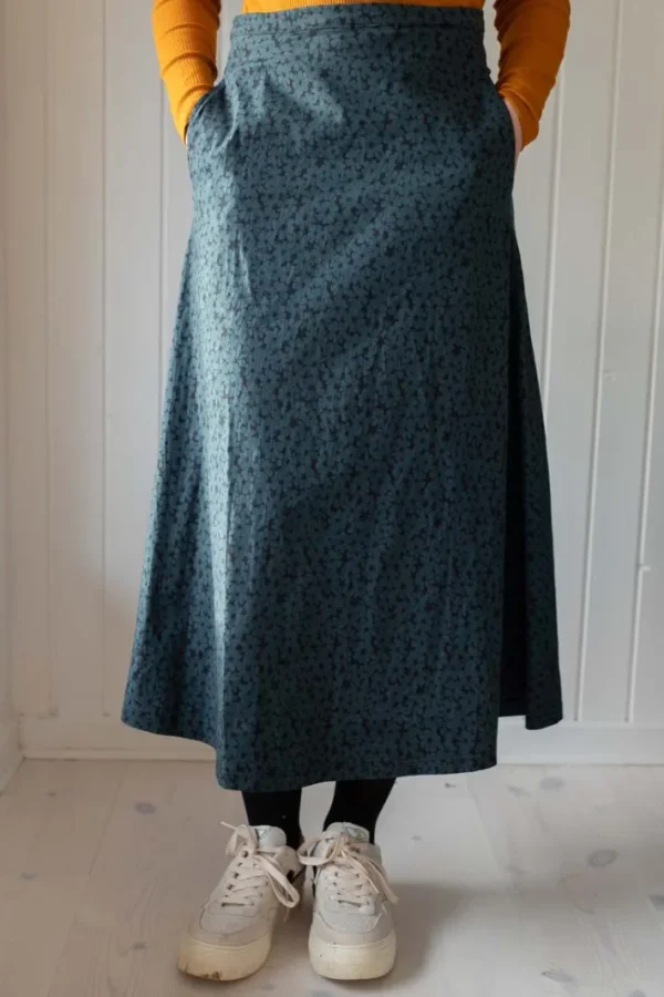 Danebrava Poplin Skirt Dark Slate FLOWERY