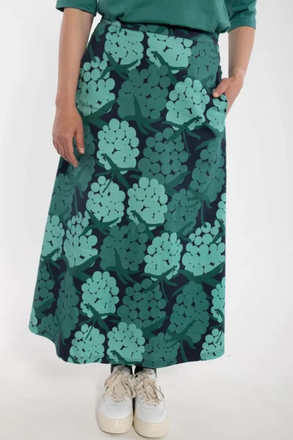 Danebrava Poplin Stretch Skirt Dk Navy MAXIBERRY