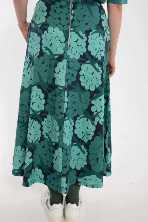 Danebrava Poplin Stretch Skirt Dk Navy MAXIBERRY