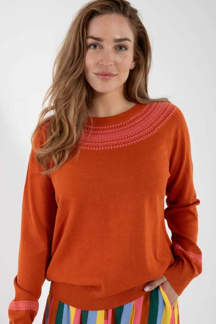 danebright_light_cotton_k_0-1.webp Danebright Light Cotton Knit Sweater Light Rust/Bright Pink