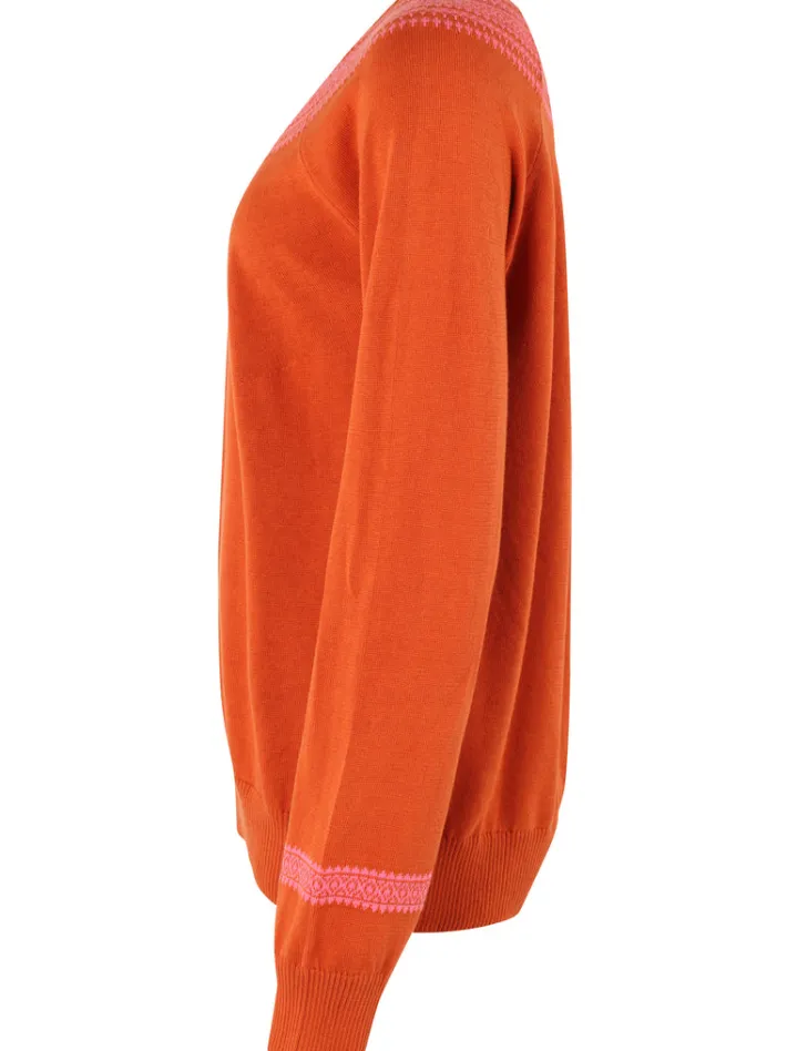 danebright_light_cotton_k_5-1.webp Danebright Light Cotton Knit Sweater Light Rust/Bright Pink