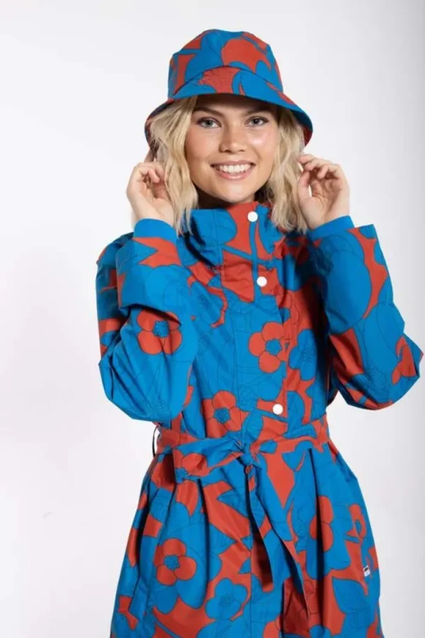 Danebucket Rain Hat Rust/Warm Indigo BLOOM BOOM