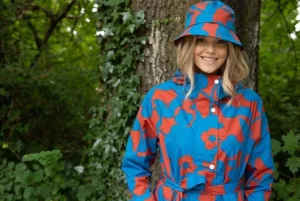 Danebucket Rain Hat Rust/Warm Indigo BLOOM BOOM