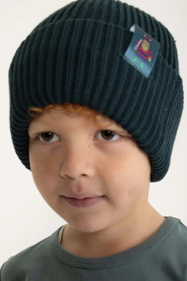 Daneby Cotton Beanie Dark Slate