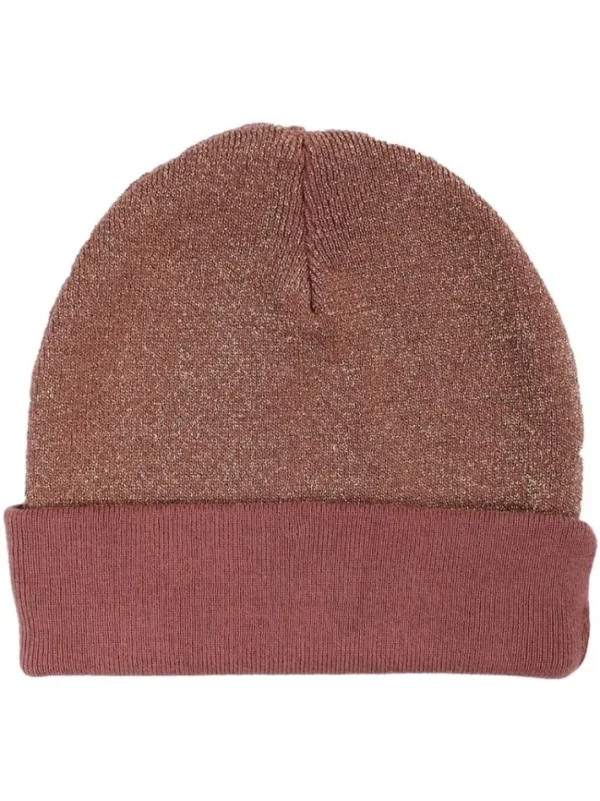 Danecarmen Beanie Beige Rose w. Gold Glitter / Occer w. Glitter