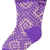 Danechalet Wool Socks Purple/Offwhite