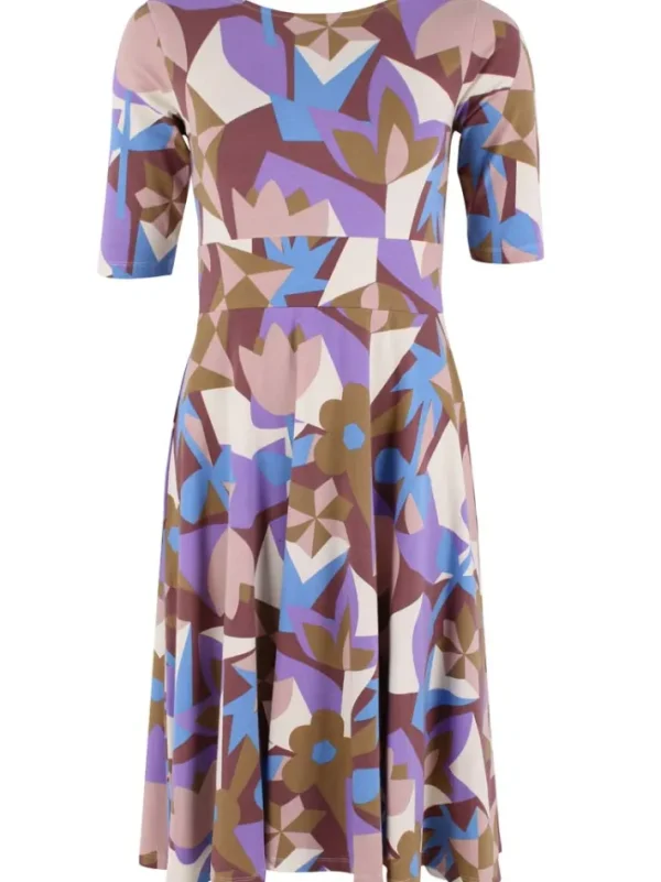 Danecharlotte Cotton Dress Dk Rose Beige GEOFLEUR