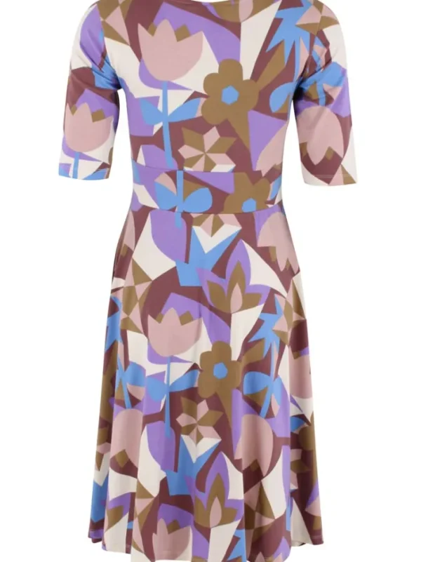 Danecharlotte Cotton Dress Dk Rose Beige GEOFLEUR