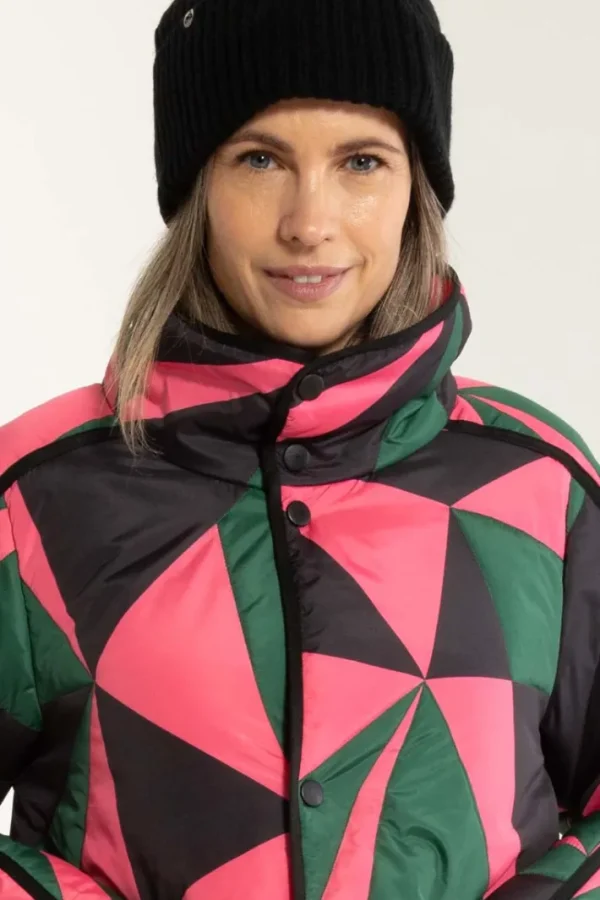 Danecherry Thermo Jacket Dark Pine/Black/Bright Pink
