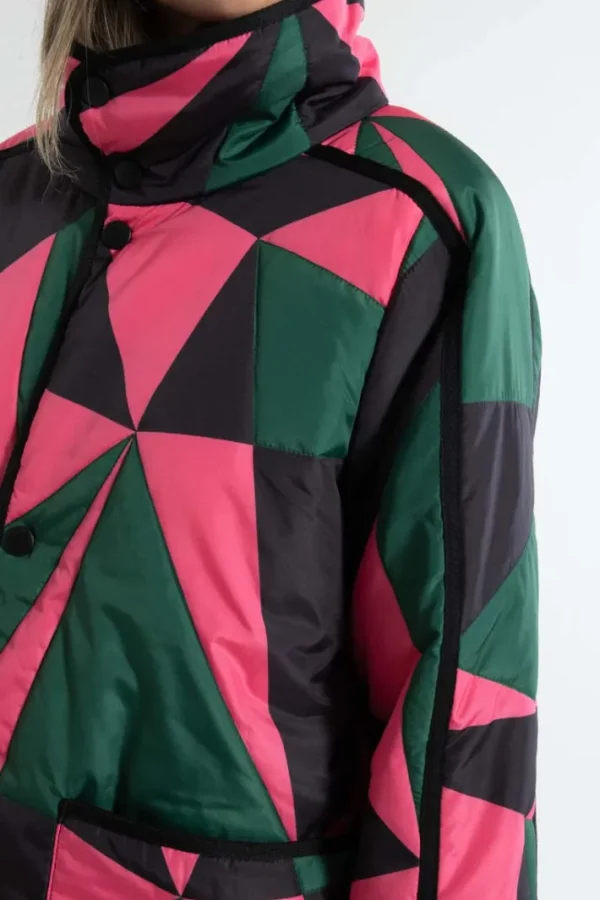 Danecherry Thermo Jacket Dark Pine/Black/Bright Pink
