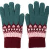 Danechestnut Gloves Dark Slate JAQUARD