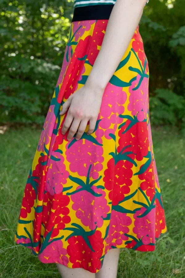 Danechichi Cotton Skirt Yellow MAXIBERRY