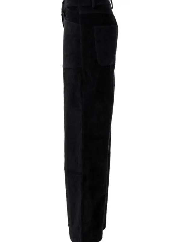 Danedaisy Cord Stretch Pants Dark Navy