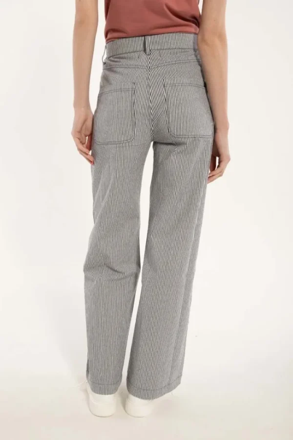 Danedaisy Light Canvas Pants Milkboy Stripe