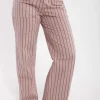 Danedaisy Stretch Canvas Pants Rose Beige/Dk Navy