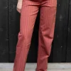 Danedaisy Stretch Canvas Pants Swedish Red/Dk Navy