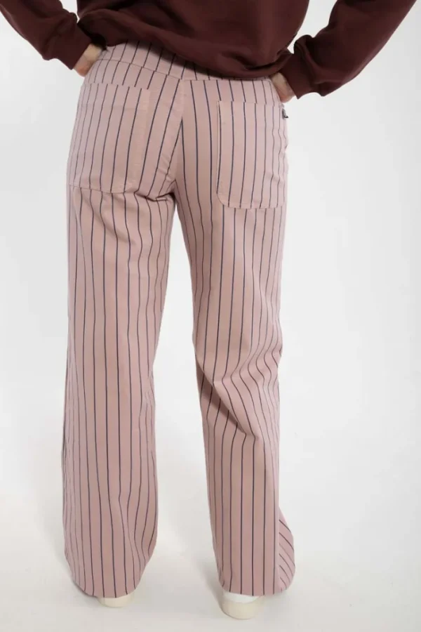 Danedaisy Stretch Canvas Pants Rose Beige/Dk Navy