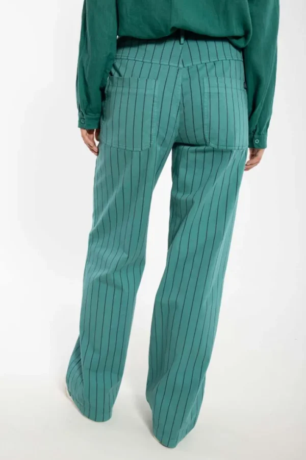 Danedaisy Stretch Canvas Pants Dk Navy/Verde