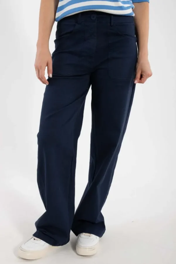 Danedaisy Stretch Twill Pants Dk Navy